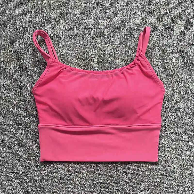 Nylon high impact pad sports bra womens sports bra top-level fitness yoga suit fitness sports braXJ250410
