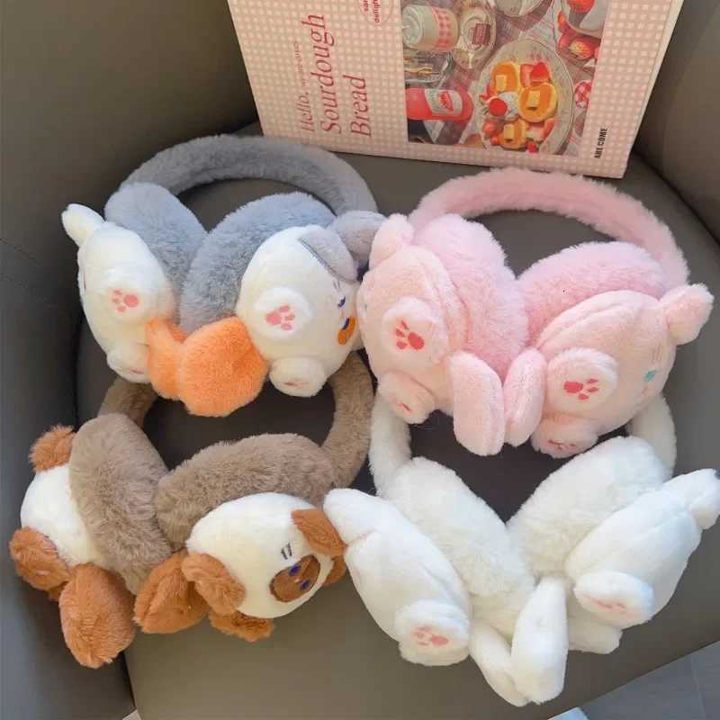 Cartoon Cat Winter Earmuffs For Children Girls Lovely Warm Plush Ear Muffs Soft Comfortable Ear Protection Earmuffs Fashion Gift W251110