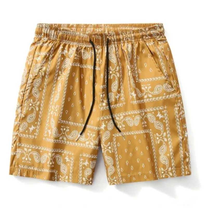 Summer mens fashionable shorts casual Hawaiian vacation shorts 3D retro floral print clothing boys and childrens retro beach shorts X250410