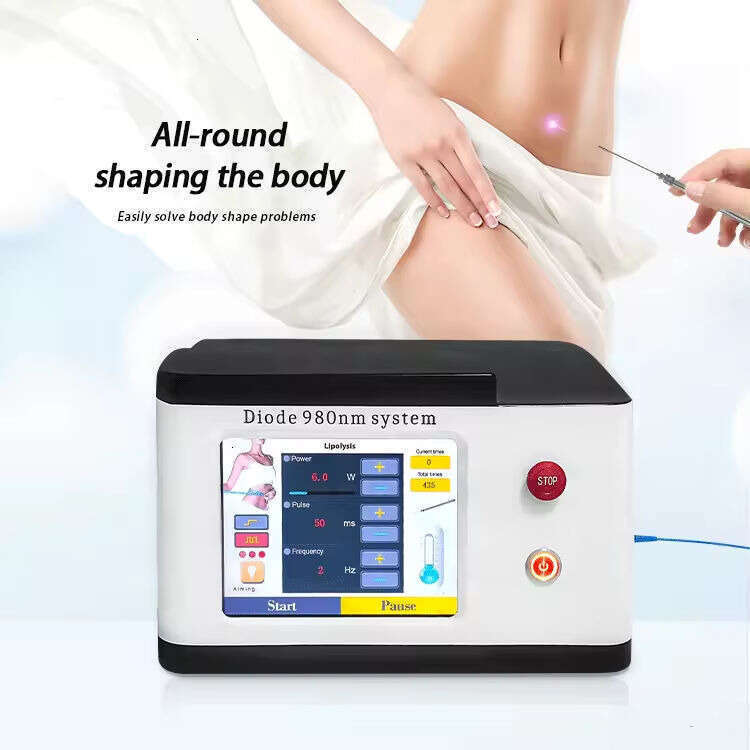 New 980Nm + 1470Nm Diode Laser Lipolysis Liposuction Body Shaping Machine Fiber-Optic Coupling Laser Body Slimming Fat Removal Beauty Apparatus