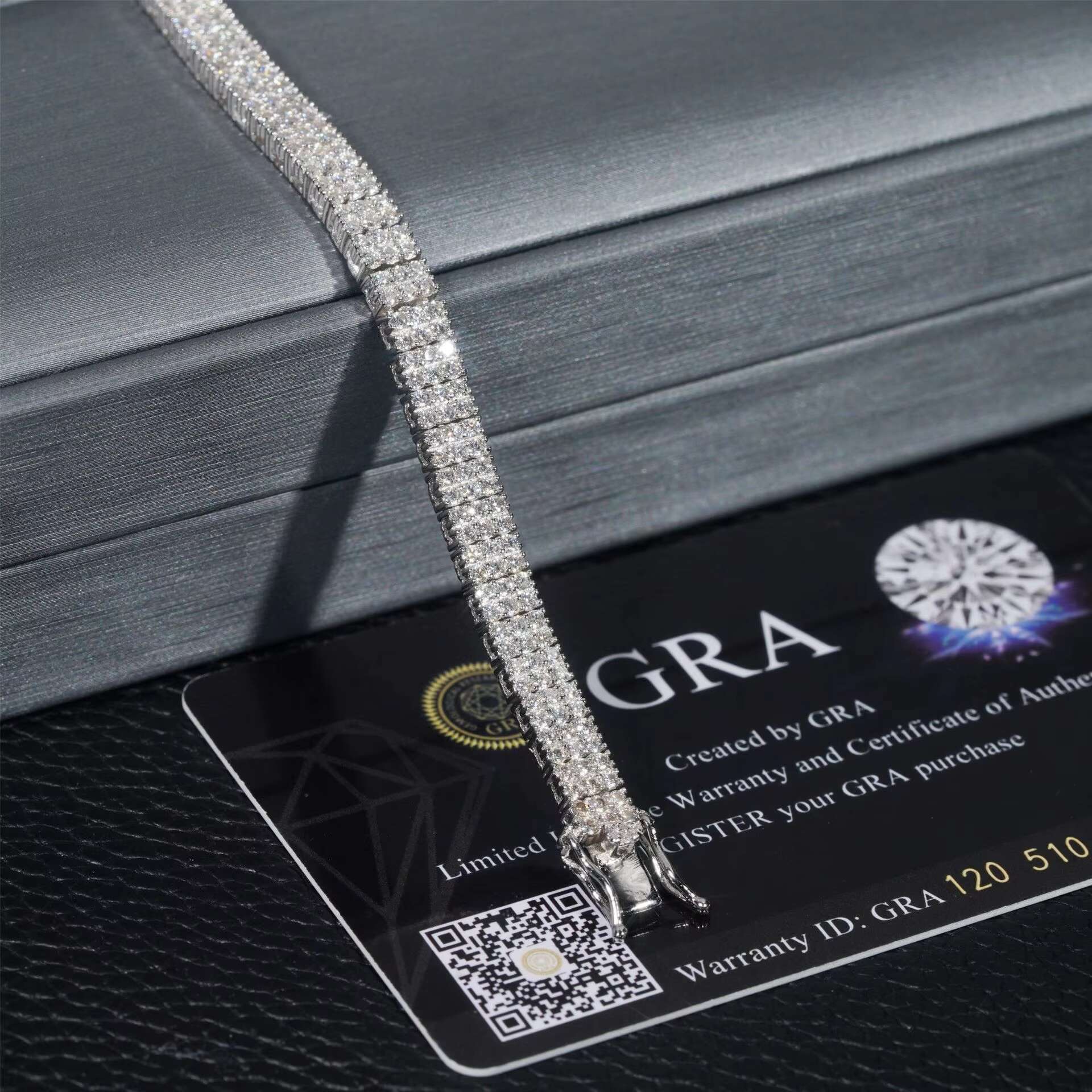 Fine Jewelry Bracelets Tennis Chain Pass Diamond test Hip-hop VVS Moissanite Iced Out Bracelet for Man Women