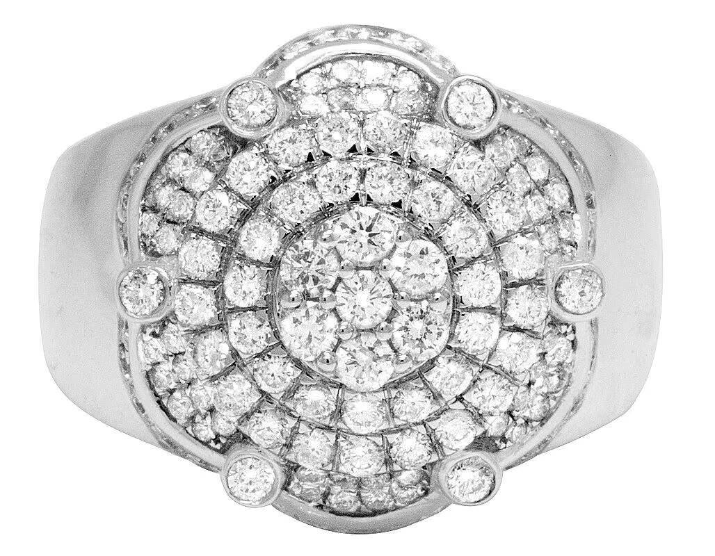 Customized Moissanite Round Diamond King Crown Hip Hop Style Fully Iced Out In S925 Silver VVS Clarity Diamond Ring For Men