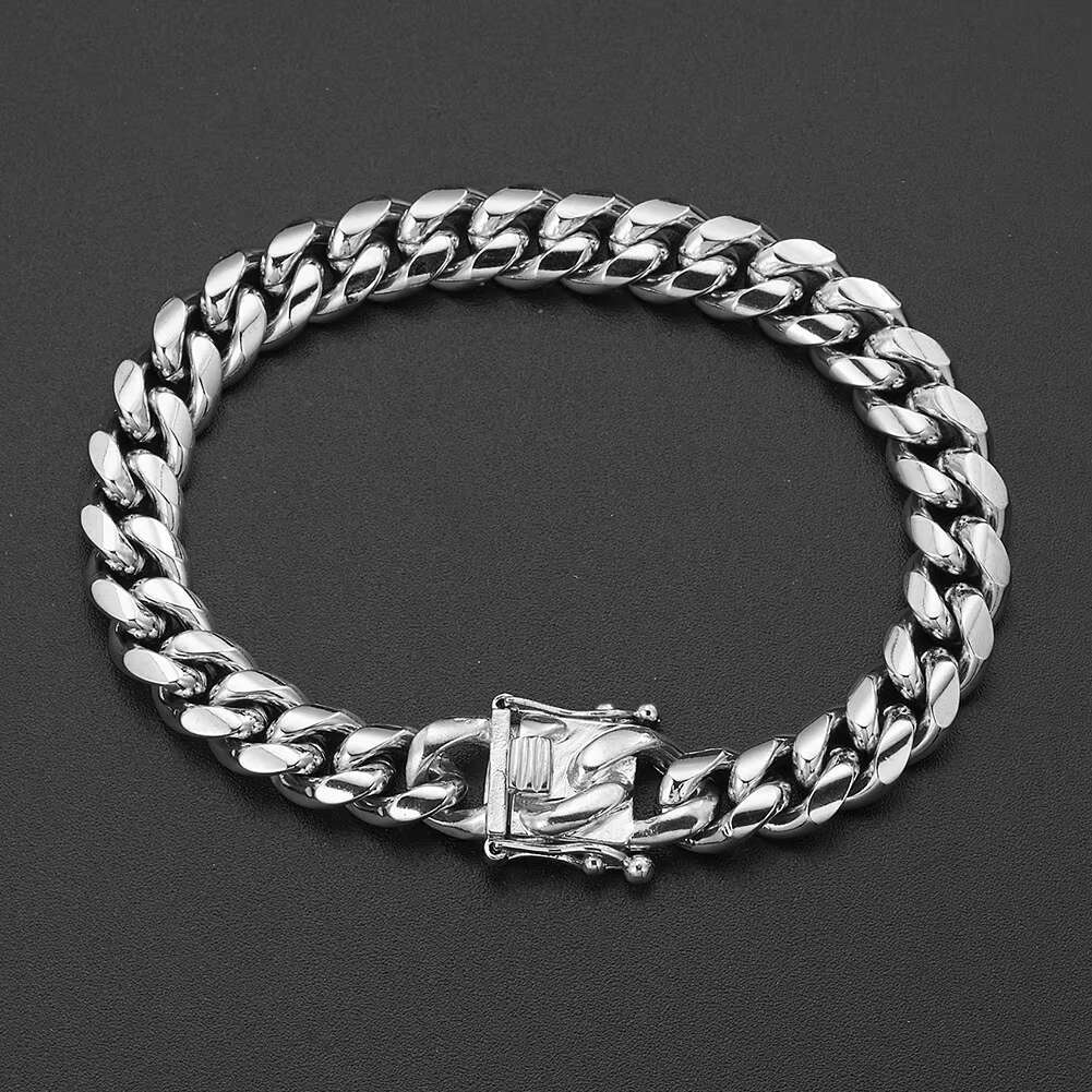 High Quality 9mm 13mm 15mm 925 Sterling Silver Material Miami Cuban Link Chains Necklace Luxury High-end Jewelry