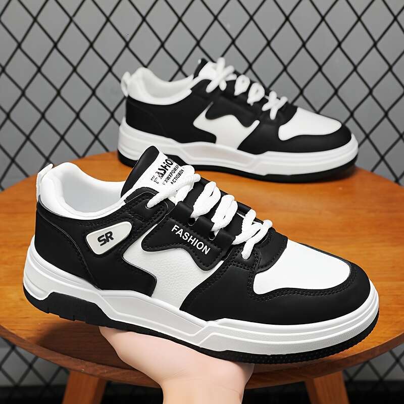 Men's sheos designer fashion Street Style Skateboard Sneakers Comfortable Non Slip Lace Up Casual Thick Sole Sports Shoes high quality
