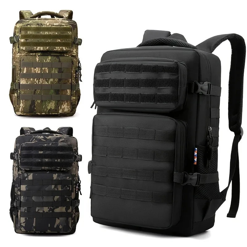 Tactical Backpacks Mens Camouflage Backpack Hiking And Camping Backpack LargeCapacity Multi-layer Outdoor Sports Backpack 250407