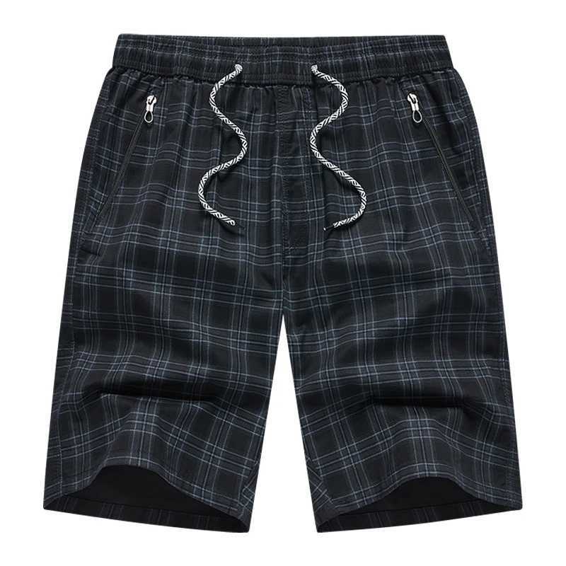Mens fashionable summer breathable casual shorts with elastic waist suitable for beach vacations and daily wear X250410