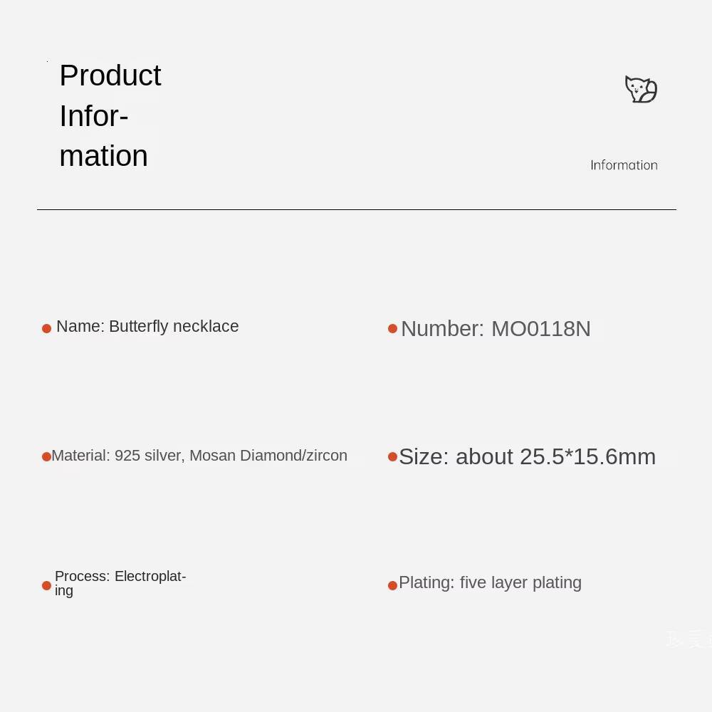 925 Sterling Silver Moissanite Butterfly Pendant Necklace for Women Elegant Collarbone Chain with Full Pav Design