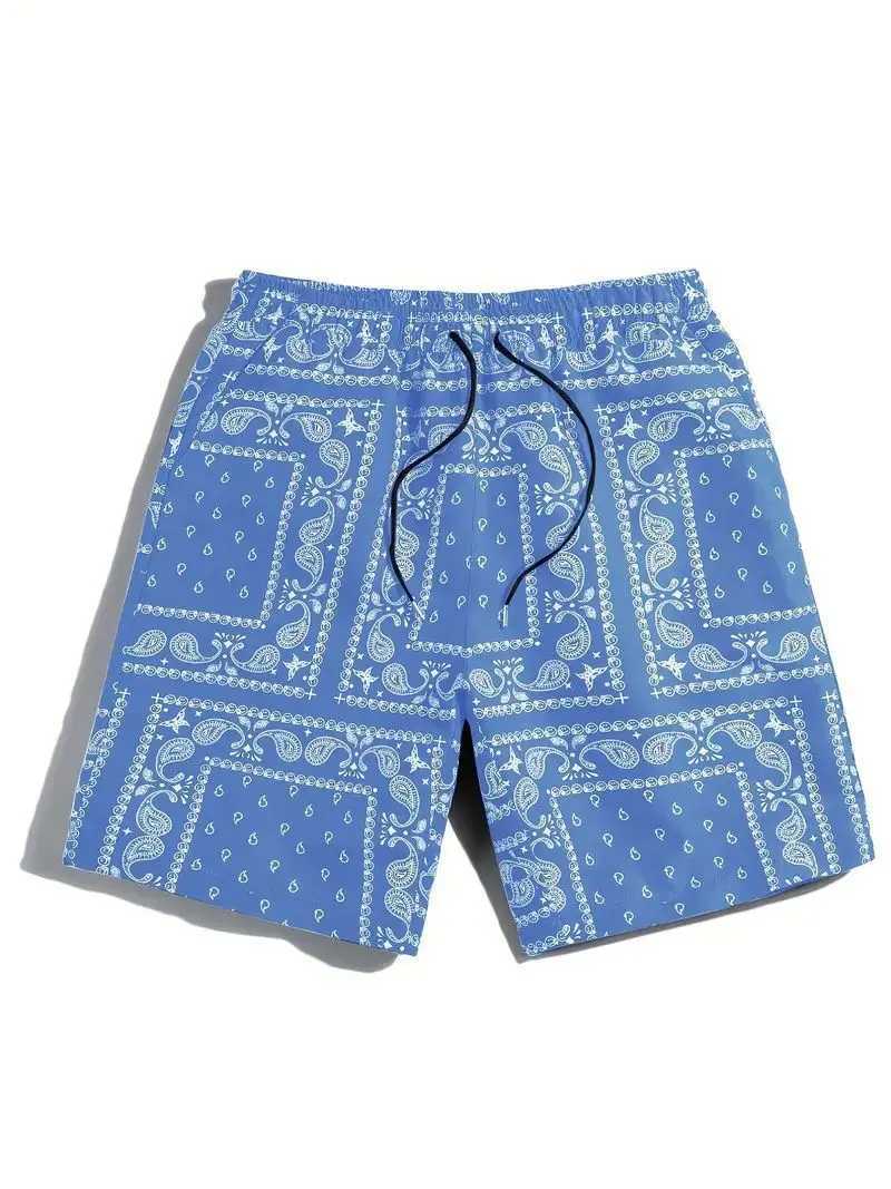New 3D Printed Bandana Fashion Mens Shorts Plus Size S-7XL Street Clothing Commodity Shorts Mens Basketball Summer X250410