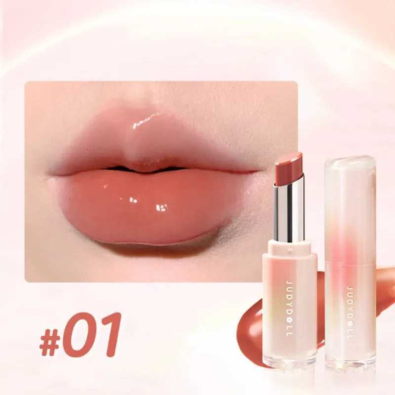 Judydoll Water Gloss Mirror Lipstick Crystal Jelly Lip Gloss Moisturizing Long Lasting Solid Lip Stick Nude Lip Tint MakeupT251110