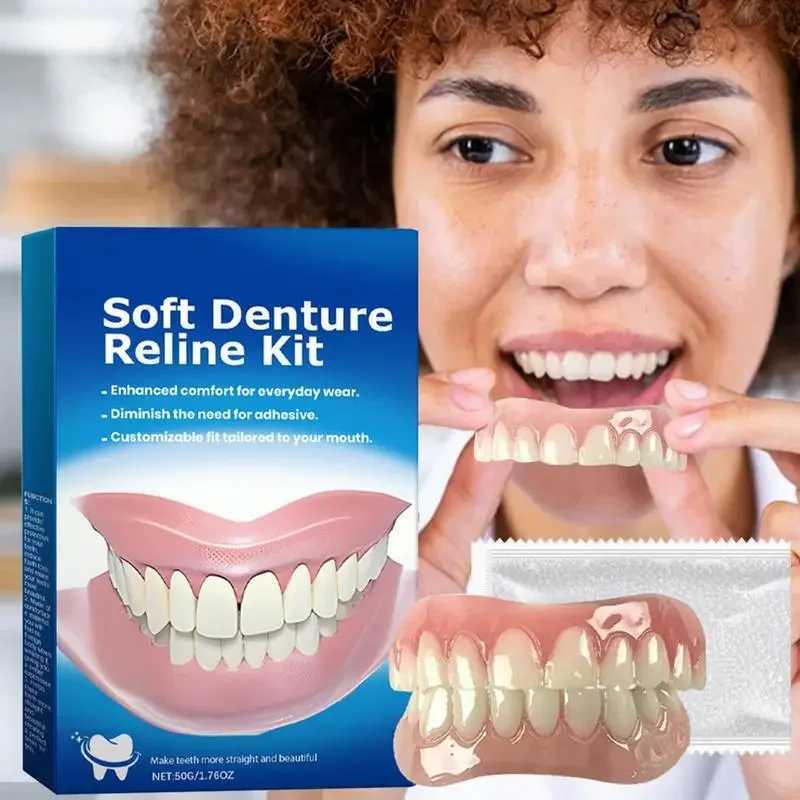 Dental silicone kit dental silicone lining soft dental kit upper and lower dental kit easy to use M250409