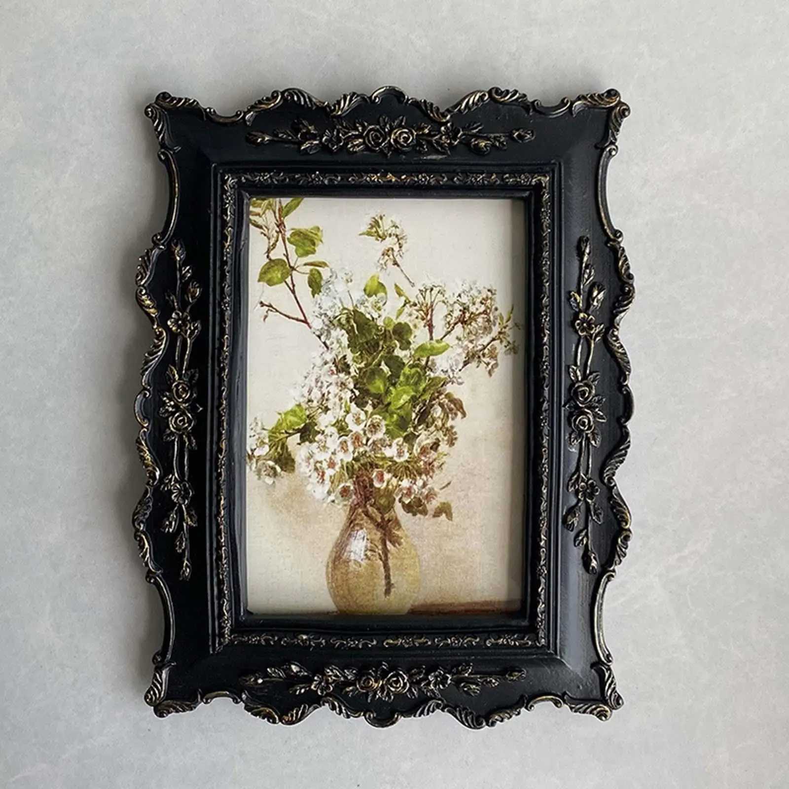 Picture Frame Elegant Craft Photo Display Home Decor Ornate Vintage Design for Office Graduation Wedding Living Room Tabletop L251110 H260306