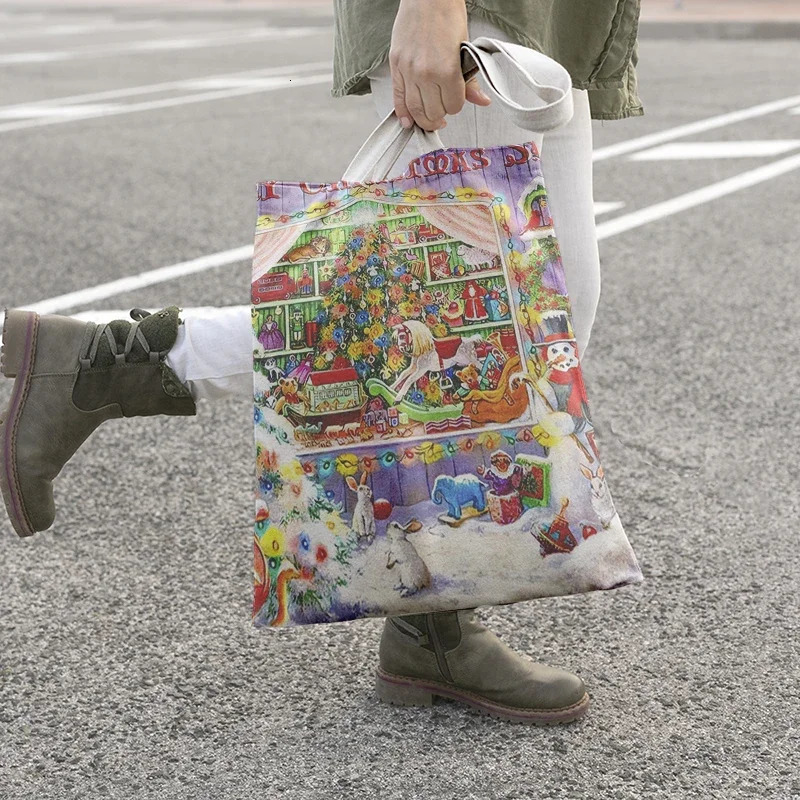 Travel pouch tote bags for women organizer Shopper bag canvas Cosmetic makeup Storage 251110