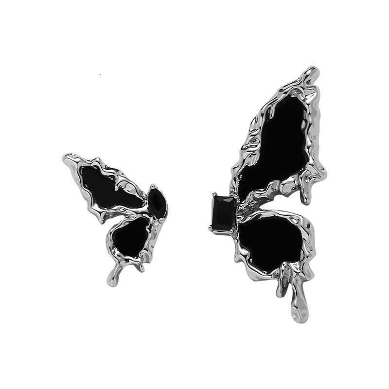 Black Star Butterfly for Women Dark Cool Girl Hot Sale New Chinese Style Stud Earrings High Quality Ear Jewelry Wholesale
