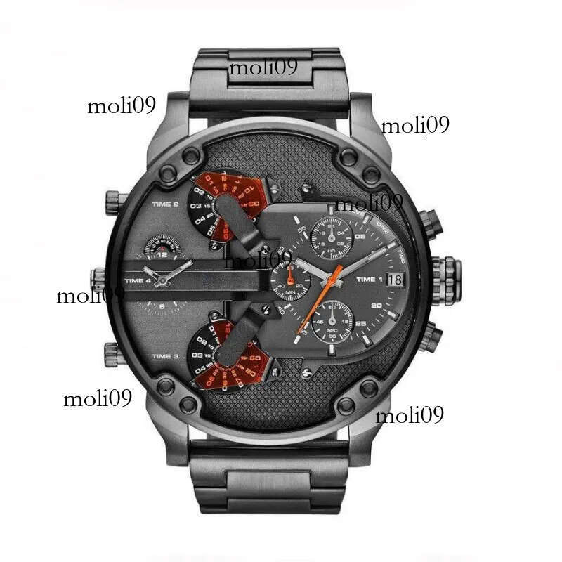 Mens Watch Fashion Designer Sport Watches Military Quartz Clock Men Wristwatches 50mm Large dial Montre De Luxe