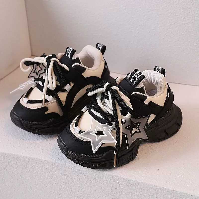 Fashion Children Sneakers Soft Sole Breathable PU Rubber Anti Skid Casual Sport Shoes for Girls Boys Toddler Walking Running W251110