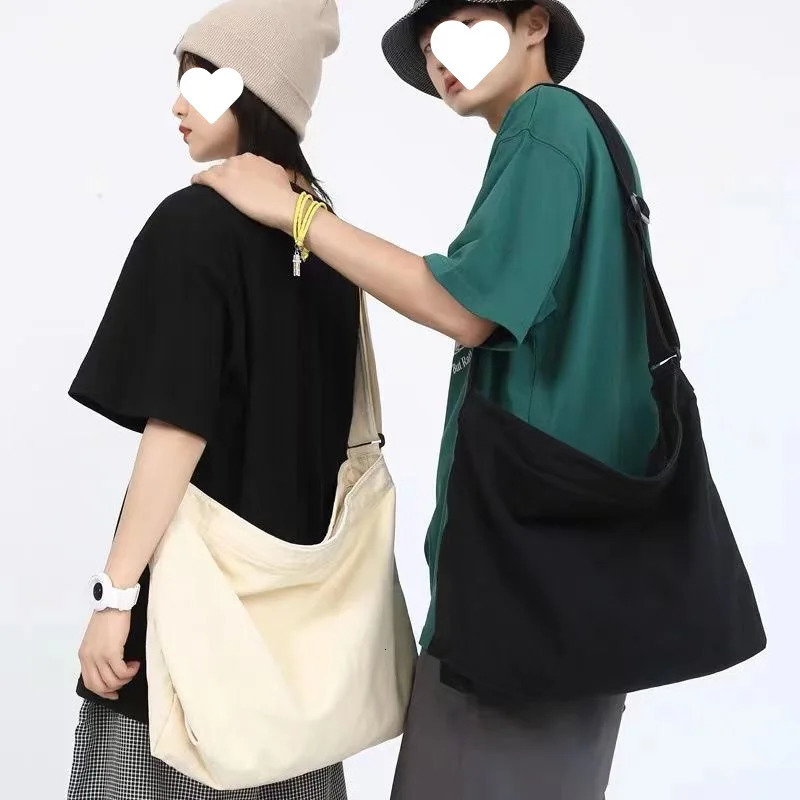 Autumn Season Japanese Style Crossbody Messenger Bag Canvas Thickened Sturdy Mens Retro 251110