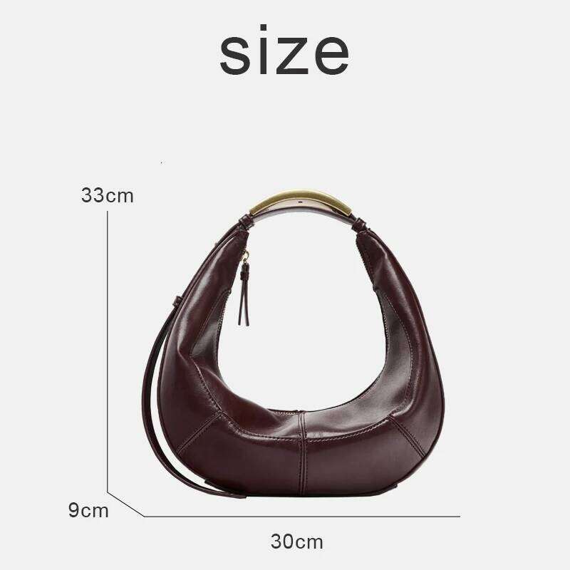 Small Vintage Half Moon Bags For Women Luxury Designer Handbags Purses 2025 New In PU Splicing Design Sequined Underarm Shoulder