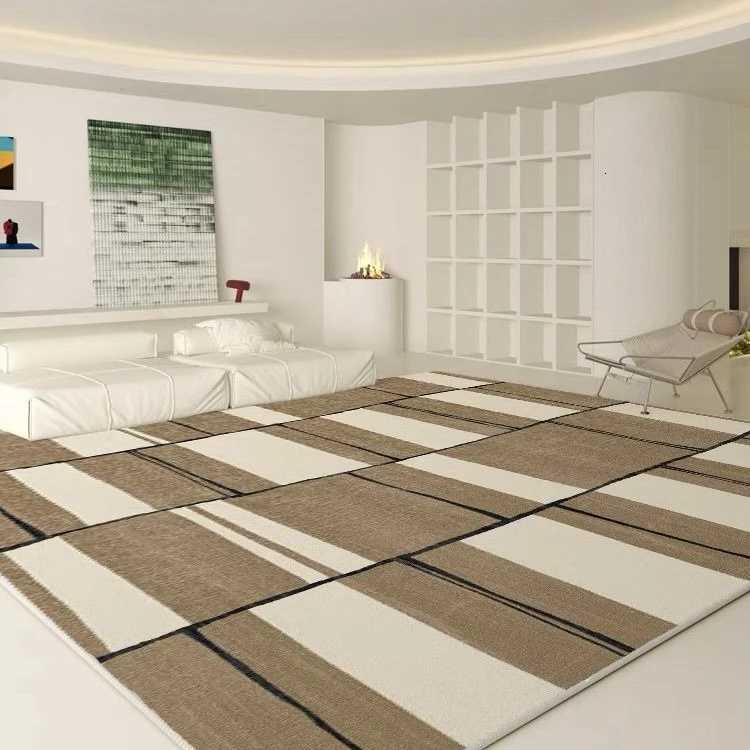 Simple Style Big Size Non-slip Living Room Rug Light Luxury Soft Coffee Tables Mat Easy Cleaning Room Decor Gaming Room Carpet Y251110