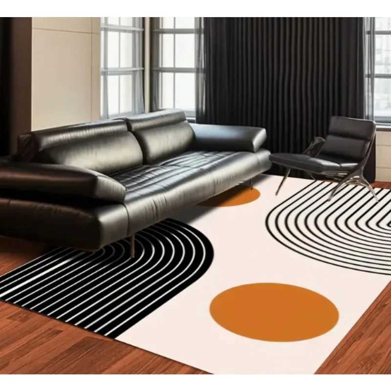 Geometric Abstract Area Carpet Warm Living Rooms Bedrooms Baby Rooms Terraces Bedroom with Geometric Patterns Carpet Decoration Y251110
