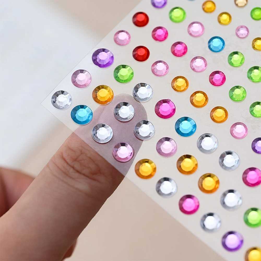 3D Facial Painting Tattoo Stickers Acrylic Diamond Water Diamond Stickers Self Adhesive Mixed Crystal Facial Decoration Stickers W250410