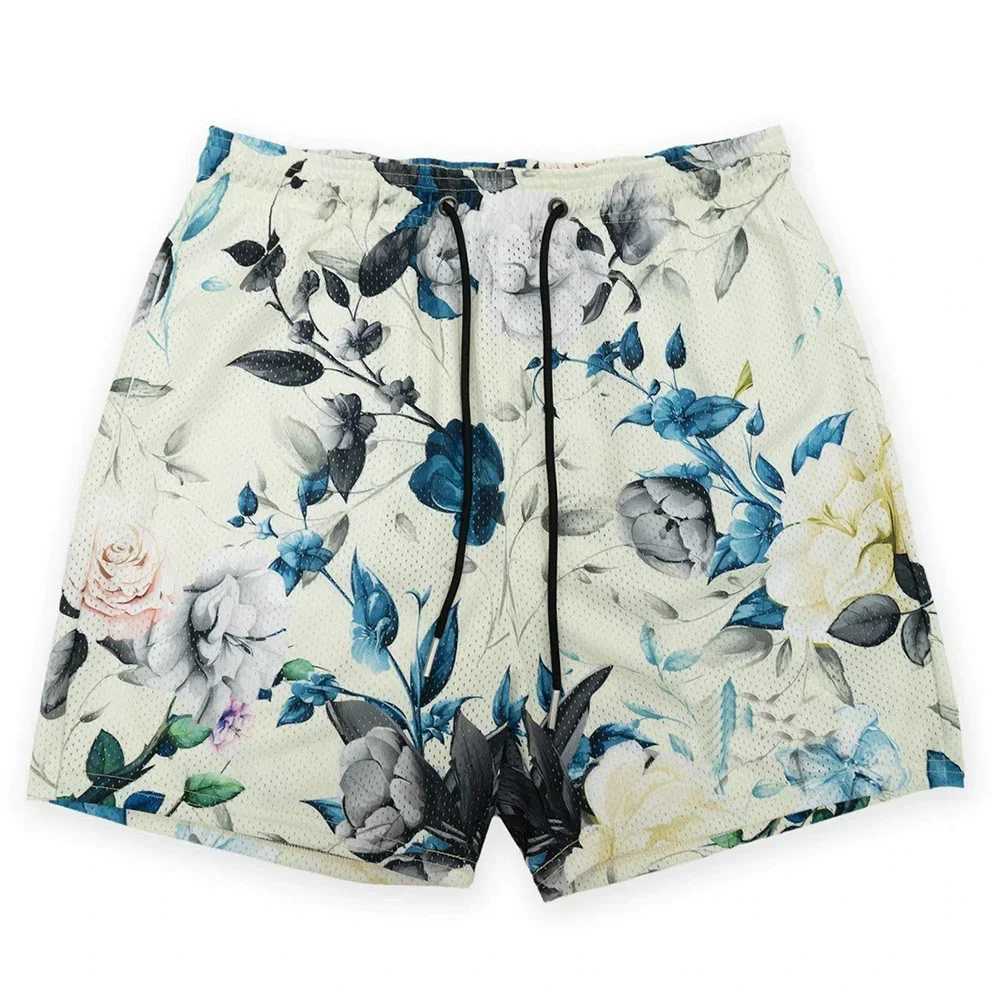 New Flower Design Womens Shorts Retro Trendy Street Sports Outdoor Shorts Hawaii Beach Shorts Swimming PantsW250410