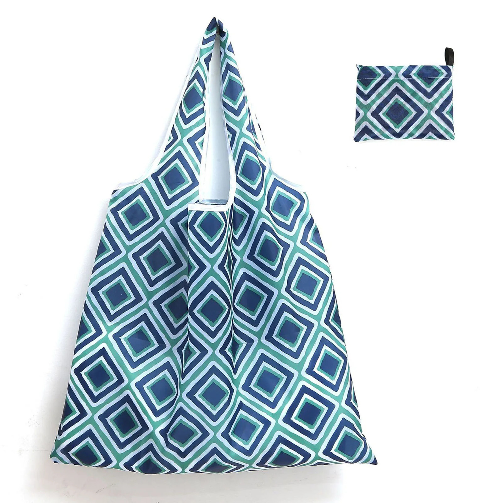 Leopard Floral Printed Large Capacity Folding Bag for Shopping Environment Grocery Storage Recycling 250401