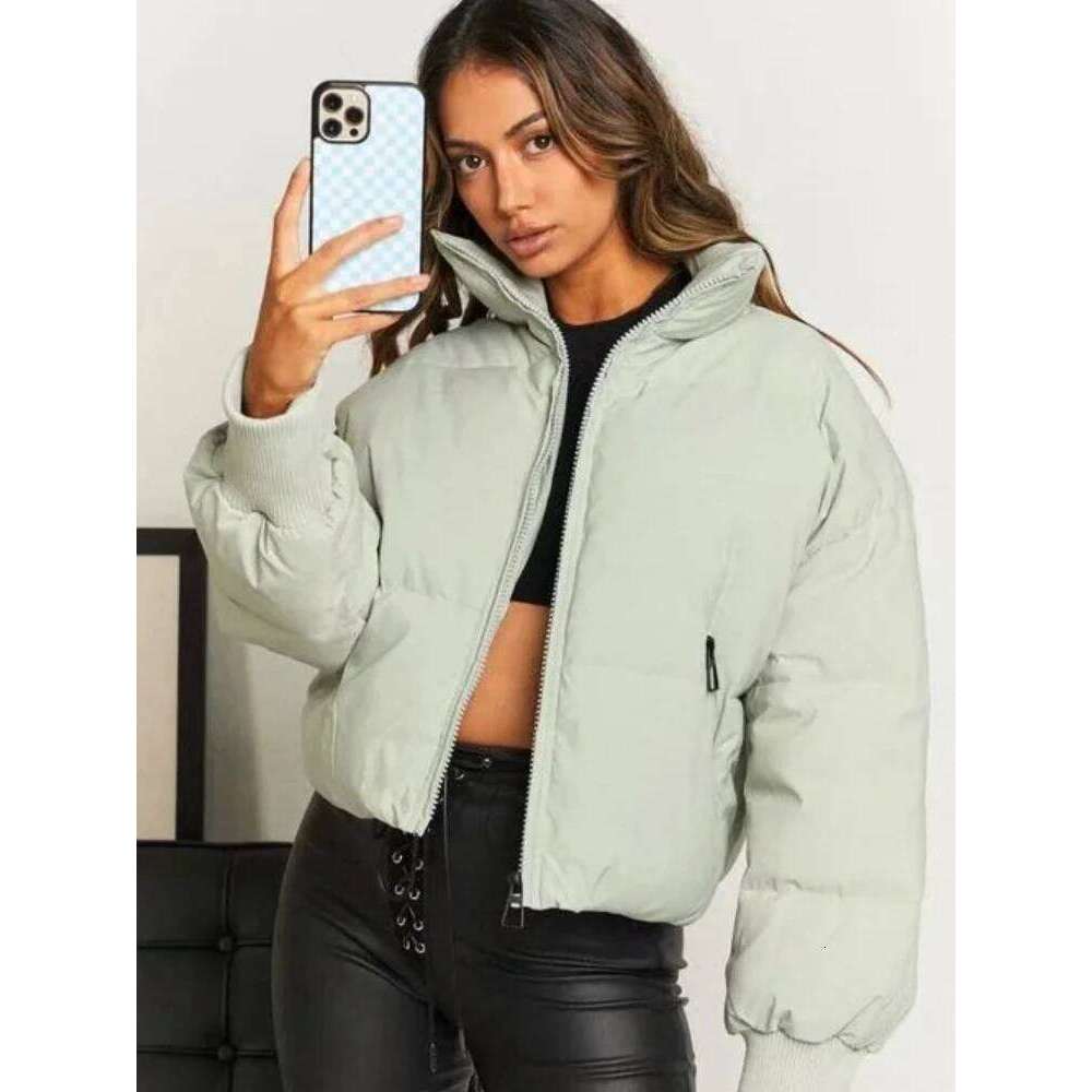Winter Women Jacket Warm Thicken Streetwear Oversized Parkas Long Sleeve Zipper Pockets Outerwear Chic Coat New