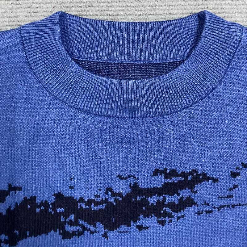 Fashion 2024 New Hip-hop Street Gothic Wool Retro Pullover Sweater Knitted Sweater Mens Womens Y2K Harajuku Punk Sweater Knitwear Y251110