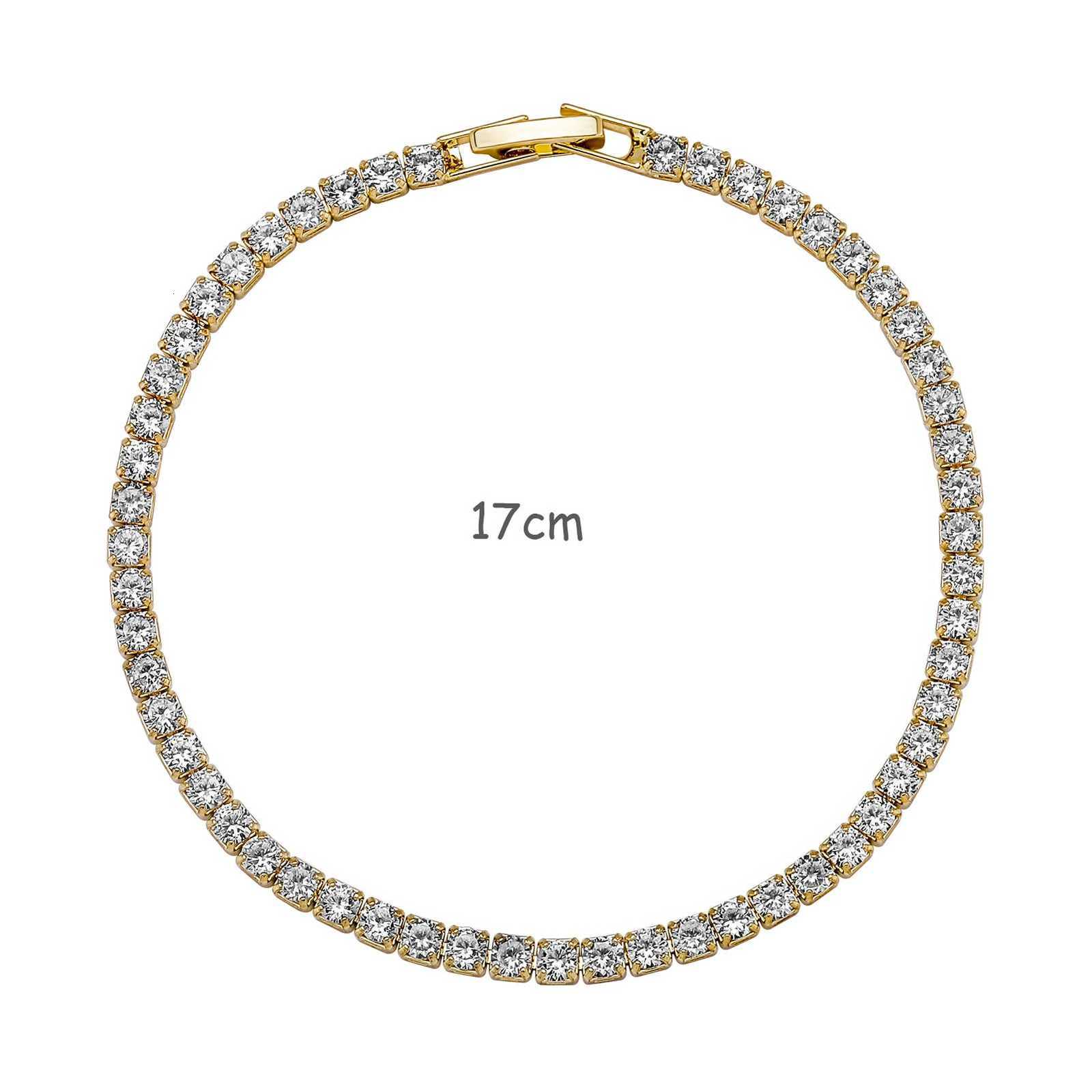 Luxury Classic Full of Rhinestones 18K Gold Plated Bracelets For Women Sparkling Simple Zircon Bracelets Jewelry Birthday GiftsT251110