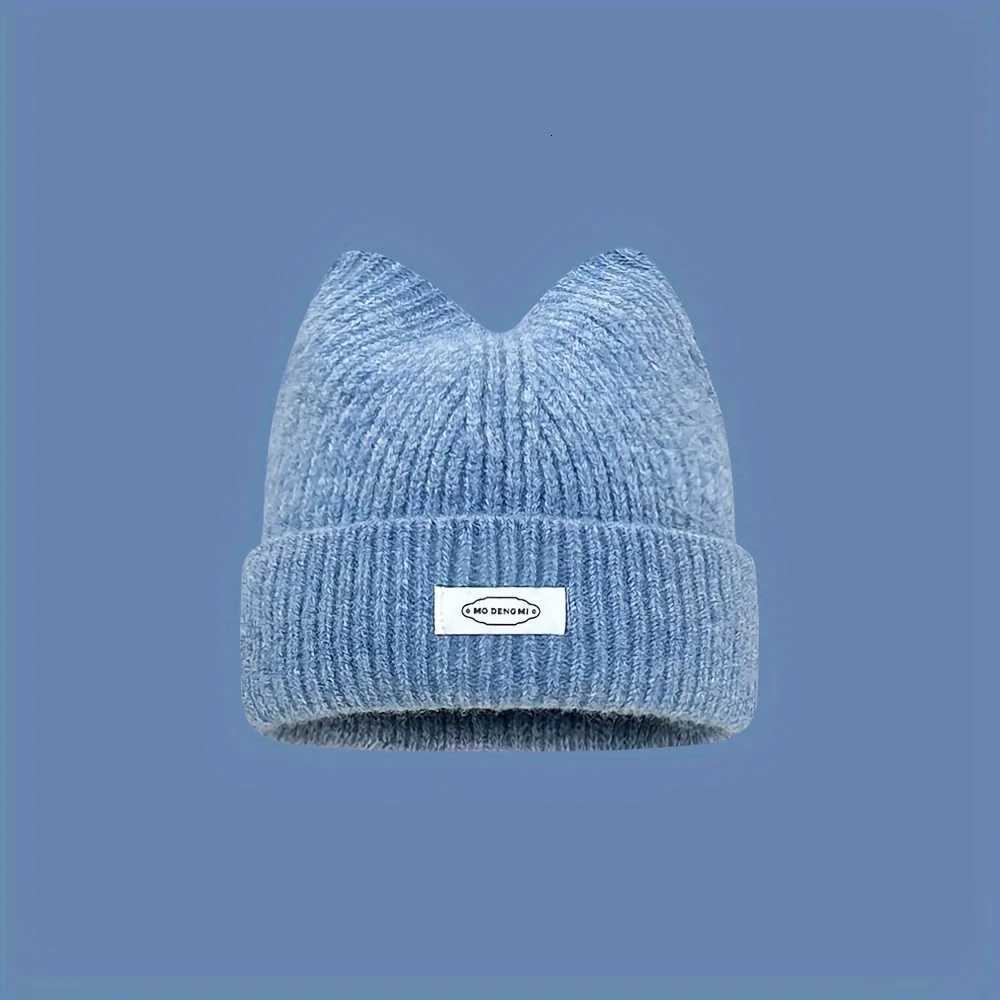 Lady Cat Ear Beanies with Cat Ears and Elastic - Soft Winter Warmth Cute Cat Ears Casual Outfit Christmas giftXJ251110
