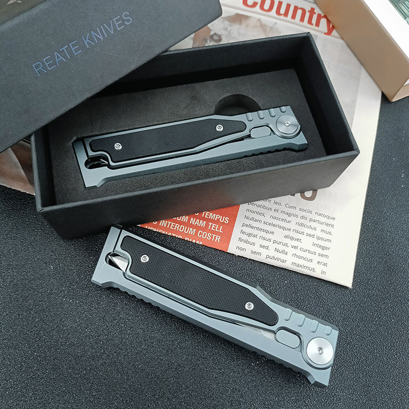 Gravity Aluminum Handle D2 Outdoor Folding Knife High Hardness Sharp Pocket Tool for Survival