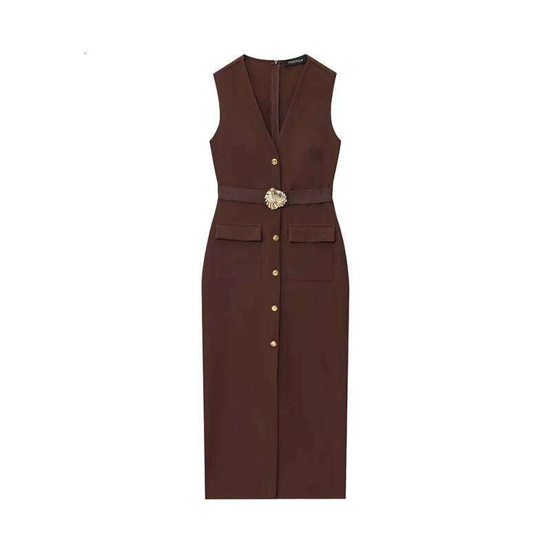 Black Elegant Midi 2025 Women's Summer Sleeveless Long Dresses Fashion Casual Vintage Evening Party Dress