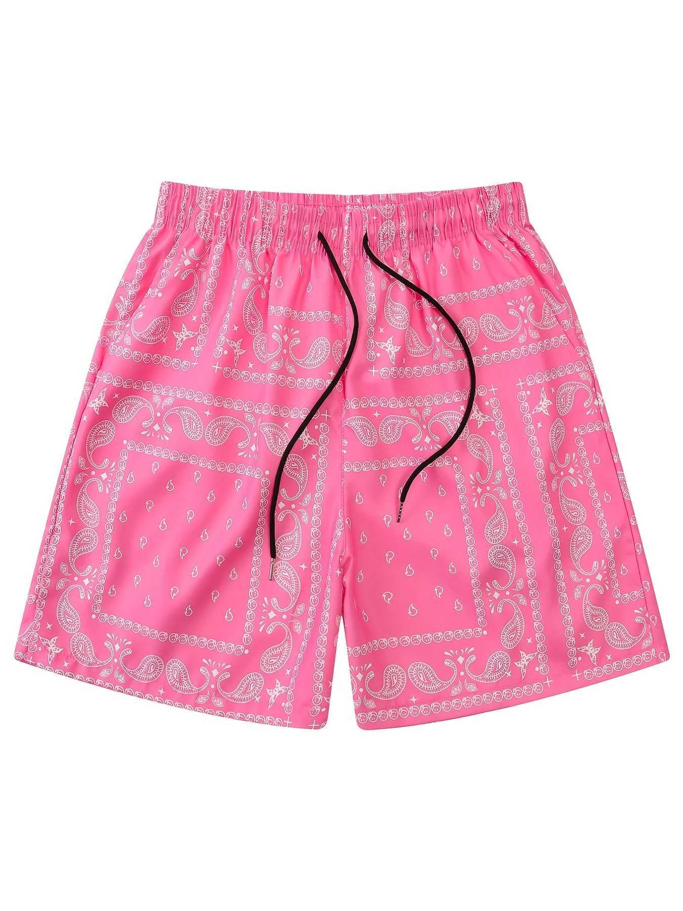 Summer mens fashionable shorts 3D retro floral print clothing for boys and childrens casual Hawaiian vacation shorts mens retro beach shorts X250410