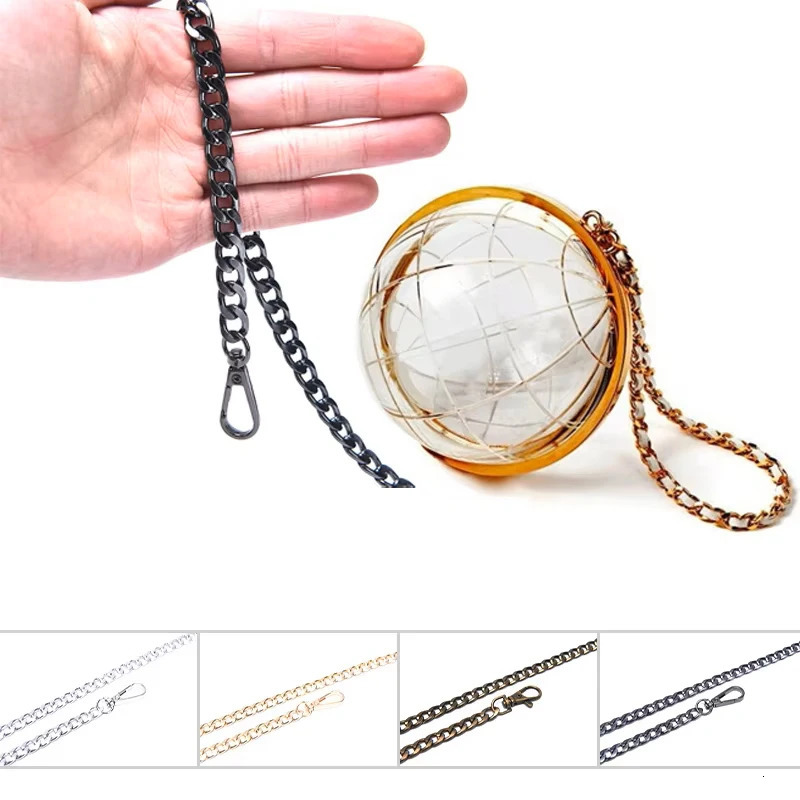 Metal Aluminum Bag Chain Replacement Parts Accessories For Hand-Woven Shoulder Handbag DIY Handmade Detachable Straps 251110