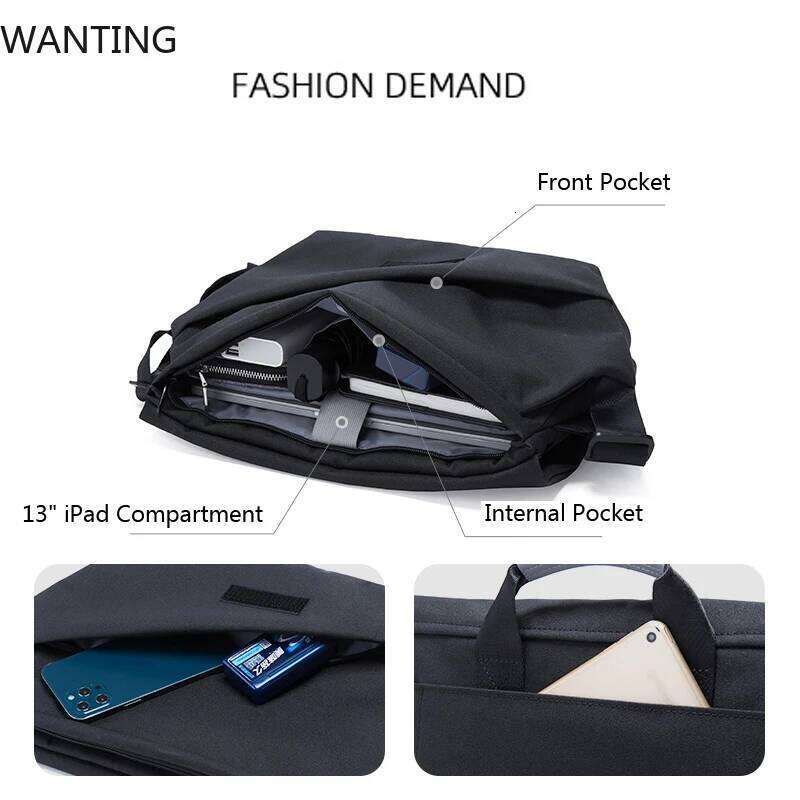 Designer Bags Designer Bags Messenger For Men, Waterproof Nylon Crossbody Fit 14 Inch Laptop, College Travel Sling Bag With Reflective Design Hot Sell