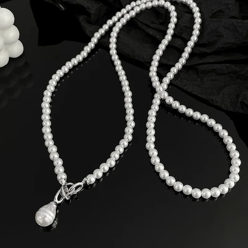 Elegant Pearl Pendant Necklace for Women Waist Chain Ins High-end Cool Wind Suit Diagonal Shoulder Decoration Chain Festival 250409