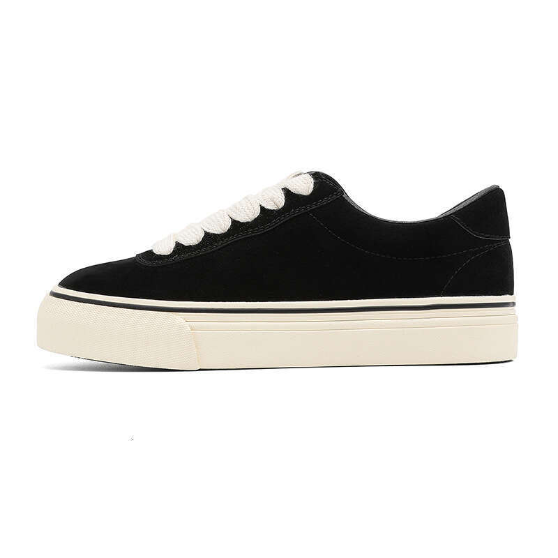 Suede Niche Workwear Sneakers Men Retro Casual Thick Sole Leather Low-top Vulcanized Shoes Japanese Style C1597