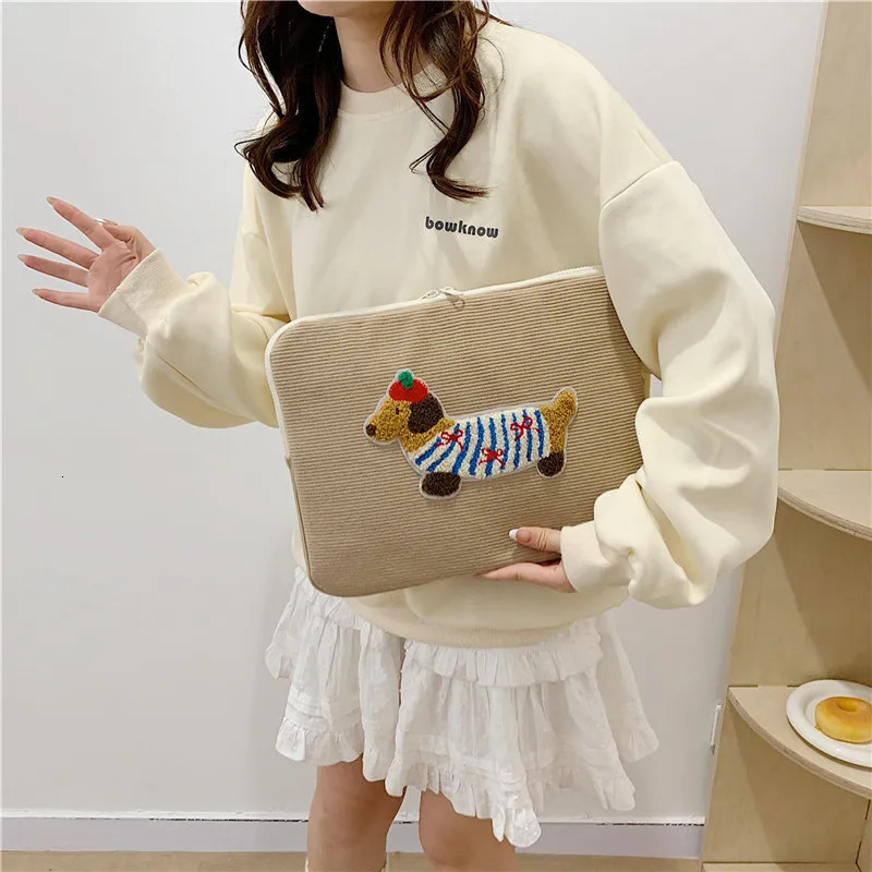 Computer Accessories Ins Cute Laptop Sleeves 13.3 14 15 15.6 Inch Cover For Air13.6 Pro16 Ipad 11 Shockproof Pouch Bag250403