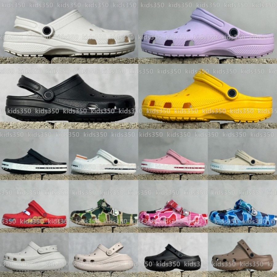 Designers Sandals Slipper womens girls Rubber Slides clogs waterproof mens boys youth black white pink blue brown Summer Beach shoe