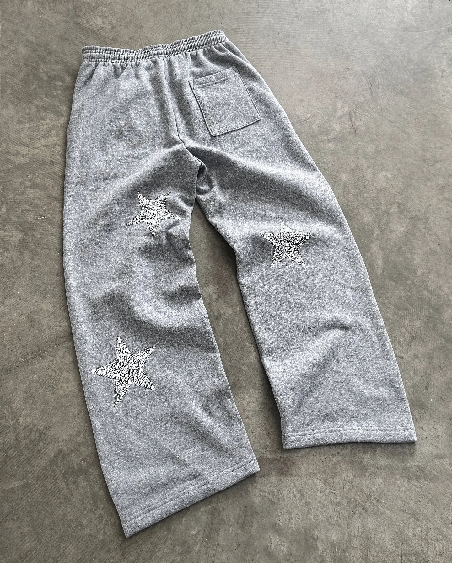 Y2k Star Heather Grey Zip Up Hoodies Jackets Mens Two Piece Set Tracksuit Men Sweatpants Harajuku Streetwear Loose Mens Clothes 250409