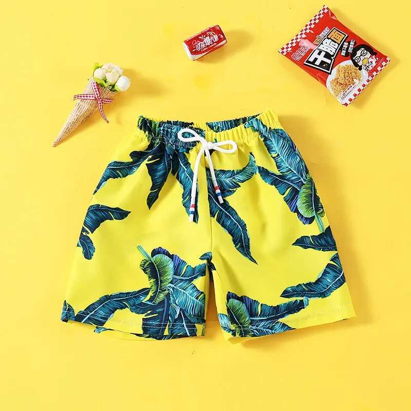 1-12Y childrens sports shorts beach wear summer swimming trunks baby boys toddlers girls casual loose outer pants Z250410