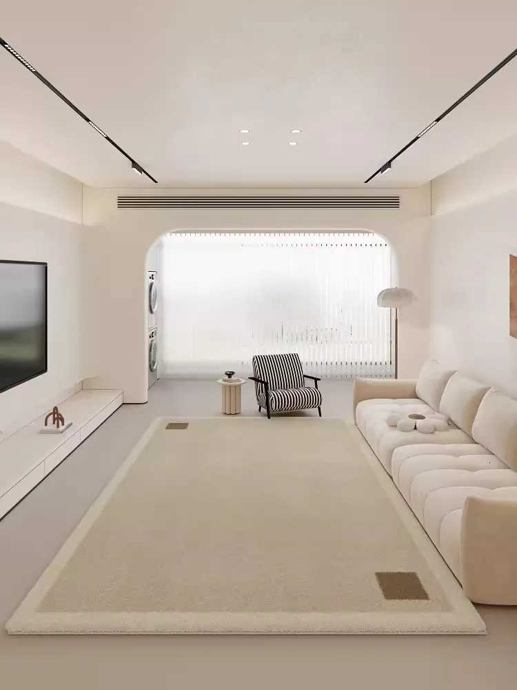 VIKAMA Japanese Style Living Room Carpet Log Cream Style Light Luxury Deluxe Sofa Tea Table Blanket Bedroom Study Floor Mat Y251110