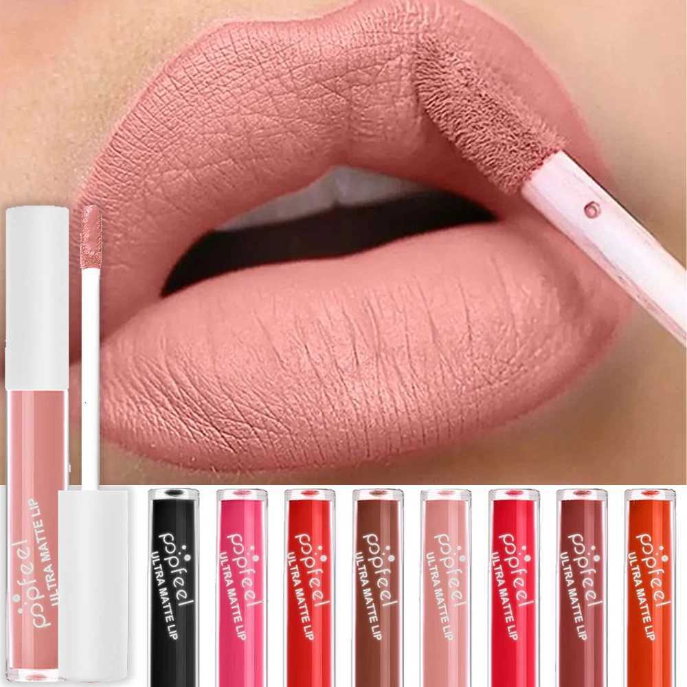 High-Pigment Ultra Matte Mist Lip Gloss Long-lasting Waterproof Moisturizing Velvet Lip Glaze Natural Healthy Lipstick CosmeticsT251110