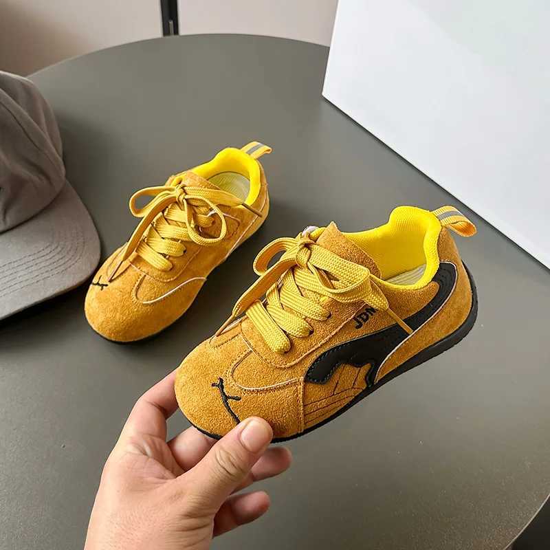 Autumn Childrens Boy Sneakers Fashion New Suede Soft Outdoor Non-slip Luxury Kids Casual Shoes Sports Girls German Trainer ShoesT251110