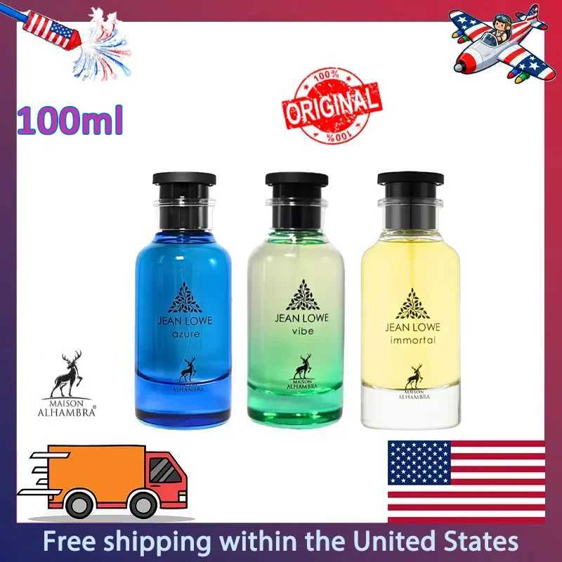 New 100ML Maison Alhambra Jean Lowe Immortal Alhambra Jean Lowe Vibe Arabian Womens Perfume Cologne for Man Pheromone Perfume X251110