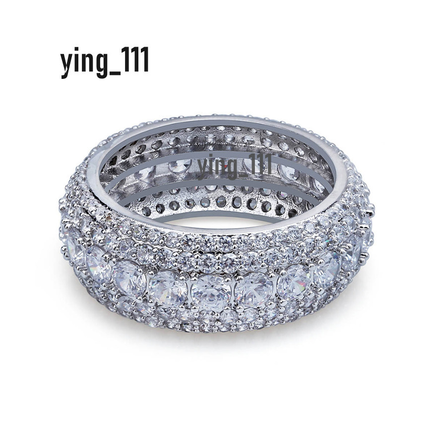 Hip Hop Style Moissanite Jewelry 3D Ring Design Custom VVS Iced Out GRA Moissanite Gemstone Rings 925 Sterling Silver Ring