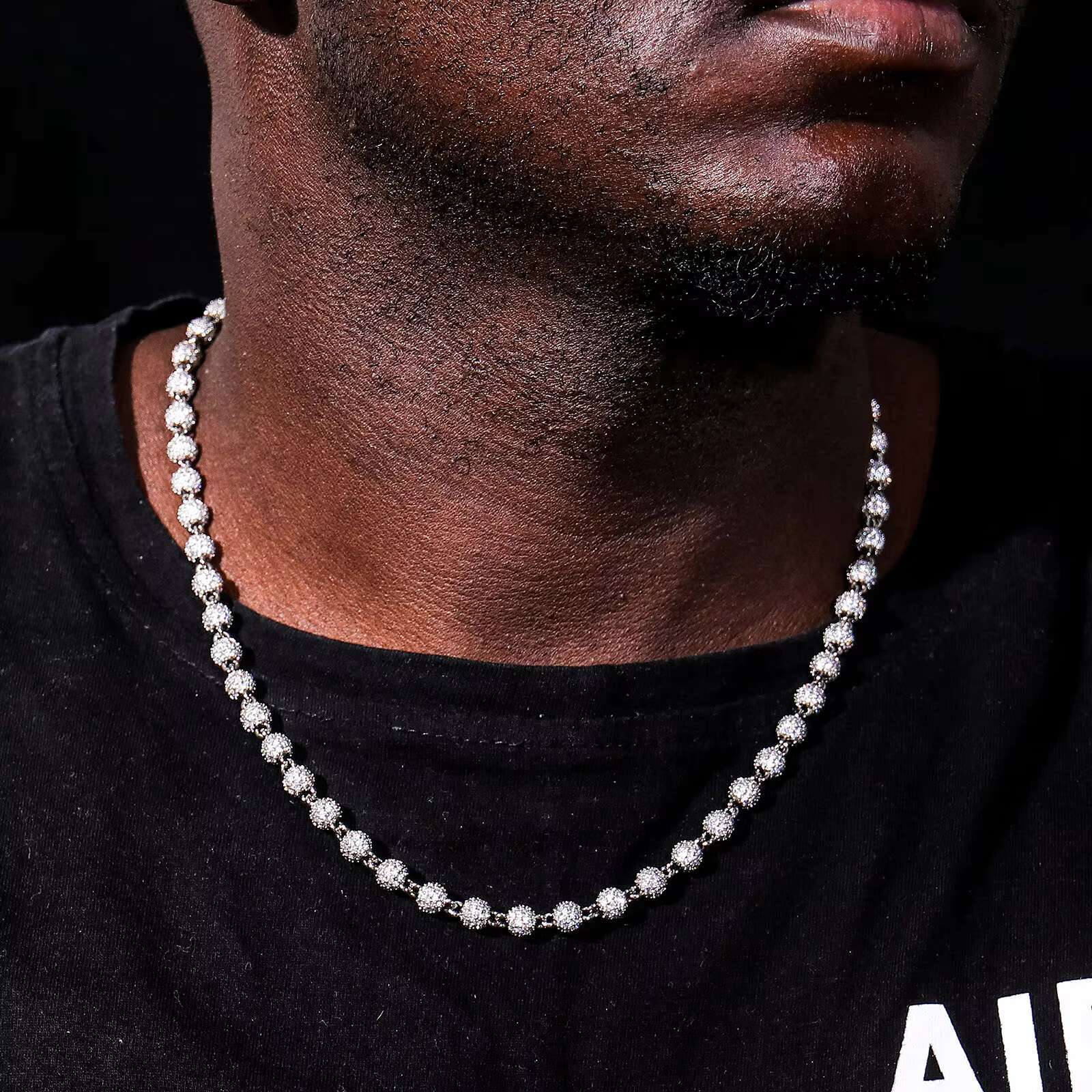 Ready to Ship 10mm Cuban Link Chain Moissanite Hip Hop Jewelry 925 Silver Iced Out Cuban Chain Necklace with GRA Certificate