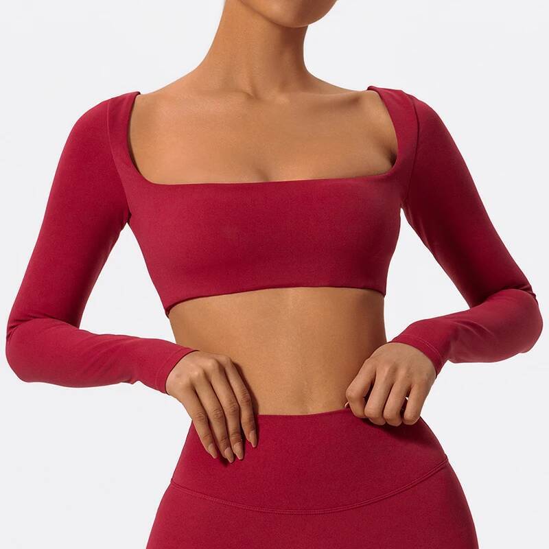 Sports Women Outdoor Running Fitness Wear T-shirt Long sleeved Yoga Shirt Gym Push Up Workout Single Piece Top