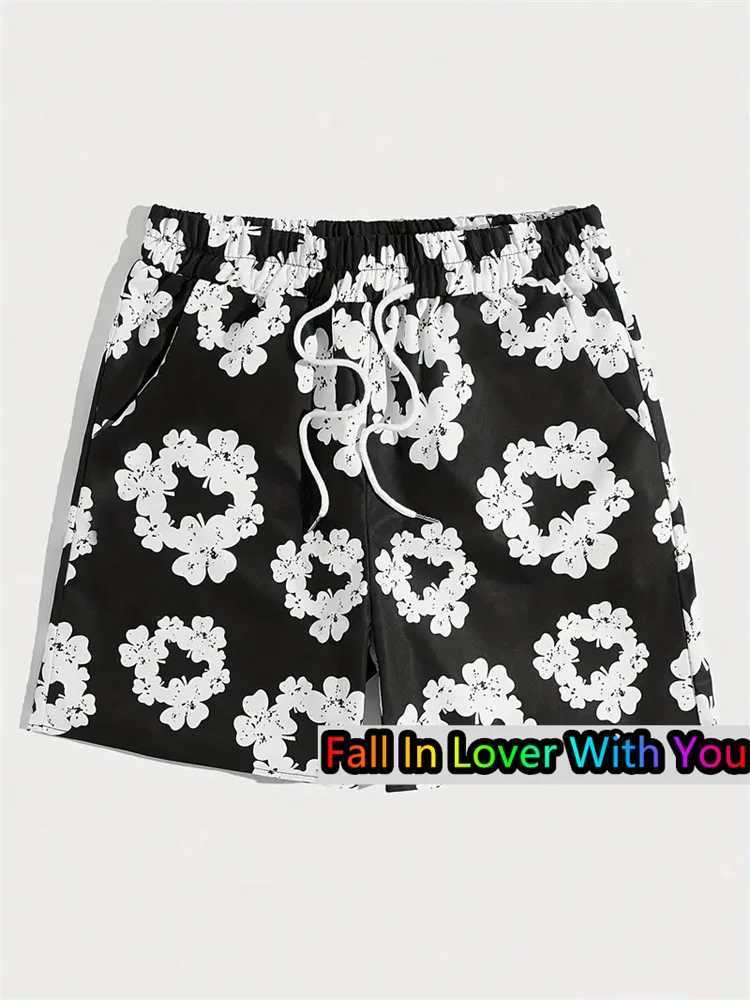 Luxury brand 3D shorts summer mens quick drying Sivmwear beach shorts mens sportswear loose fitness shorts X2504101