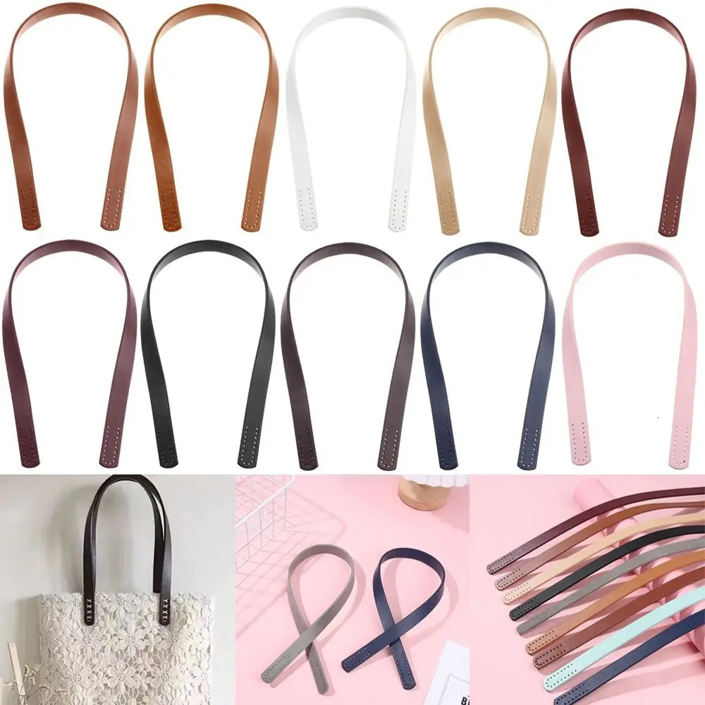 2Pcs PU Leather Shoulder Bag Strap Women Bag Handles DIY Replacement Handle for Handbag Belt Bag Accessory Handmade 60cm 251110